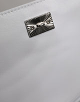 Dolce & Gabbana White Logo Plaque Crossbody Bag for Women