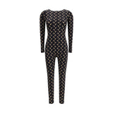 Marine Serre Brown Polyamide Moon Jumpsuit