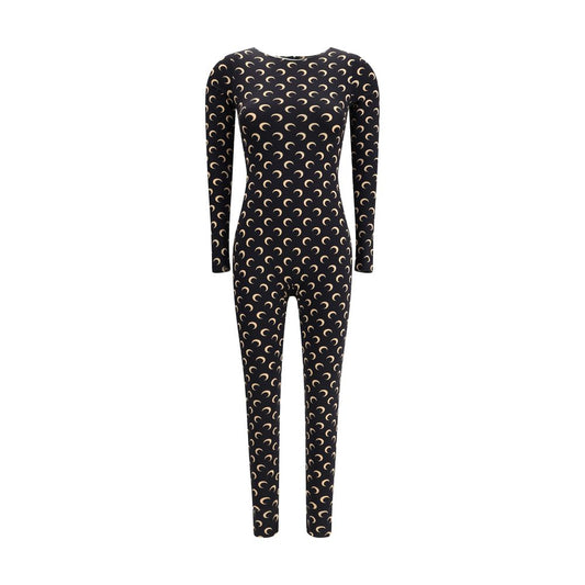 Marine Serre Brown Polyamide Moon Jumpsuit