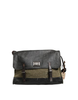 Dolce & Gabbana Military Green Two Tone Messenger Shoulder Bag