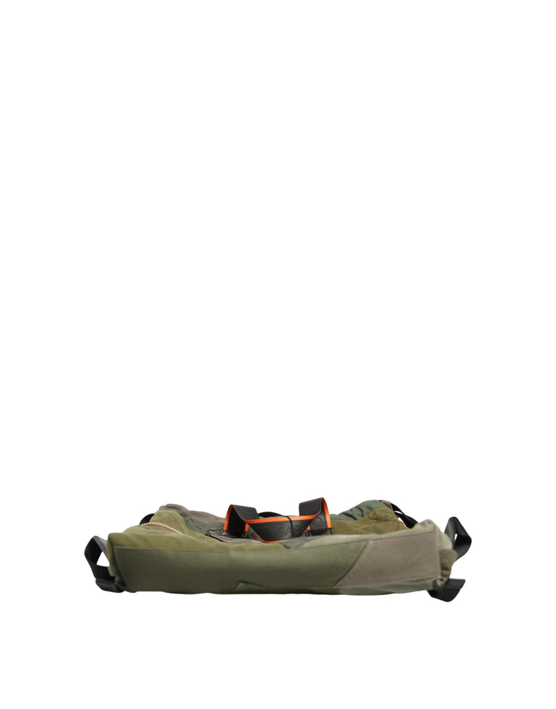 Dolce & Gabbana Military Green Patchwork Rucksack Backpack