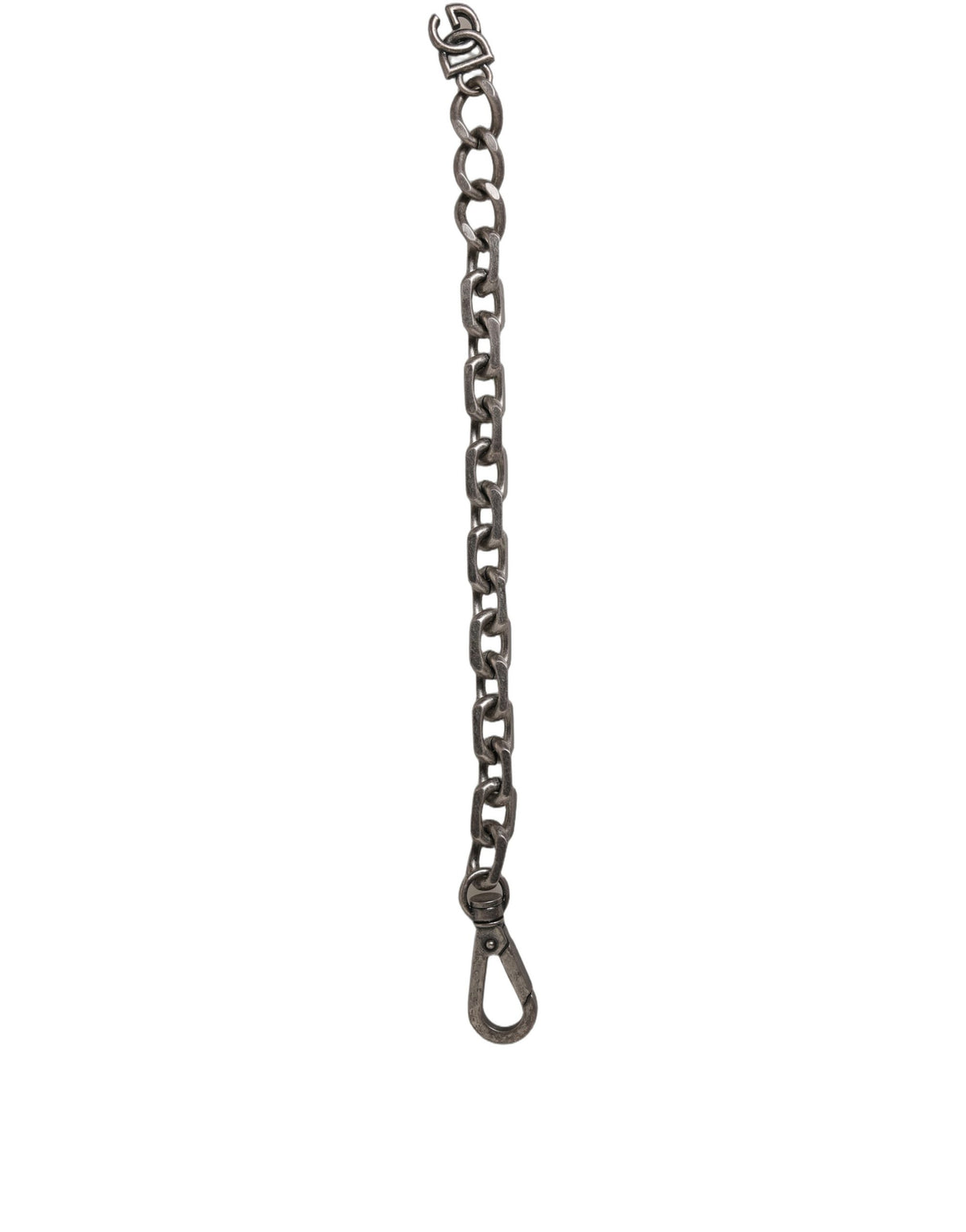 Bracelet en Chaîne Lourde en Argent avec Logo DG de Dolce & Gabbana