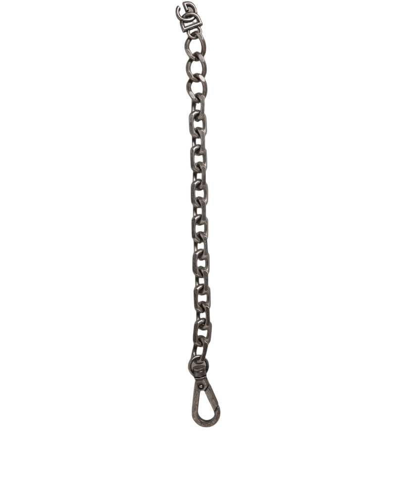 Bracelet en Chaîne Lourde en Argent avec Logo DG de Dolce & Gabbana