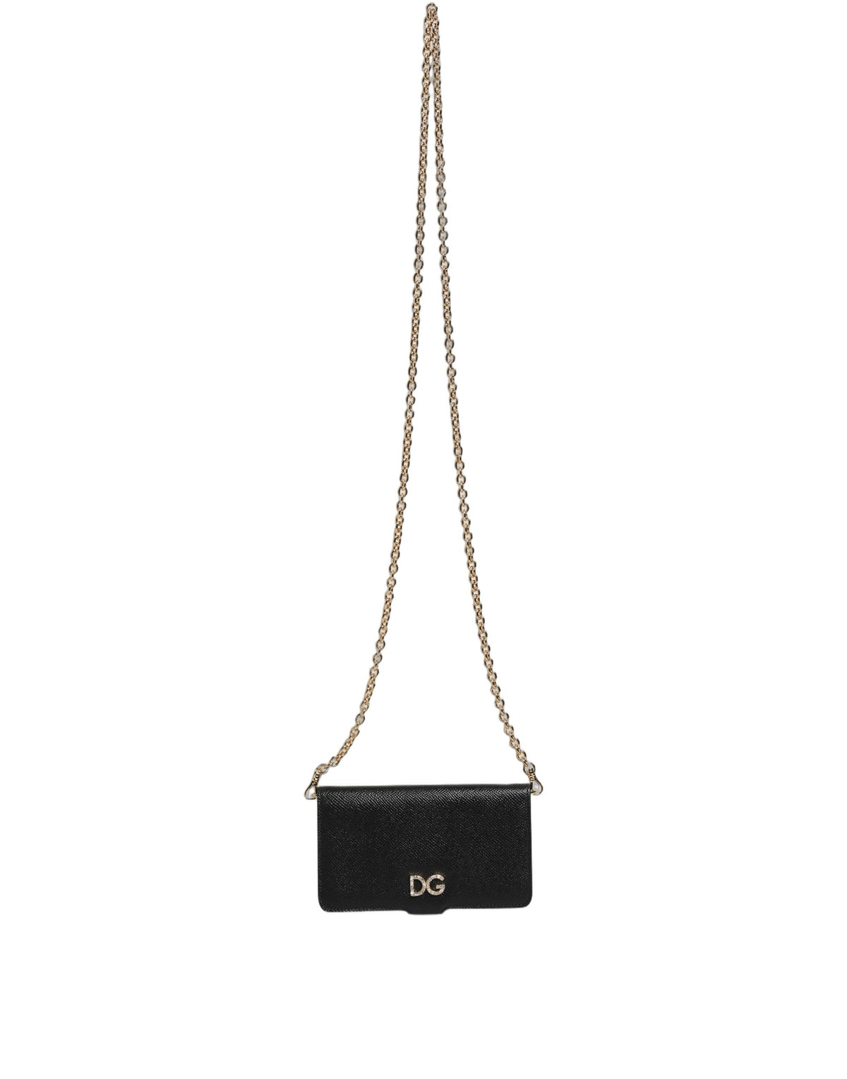 Dolce & Gabbana Case Flip Cover en Cuir Noir pour iPhone X - XS
