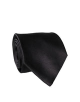 Dolce & Gabbana Brown Logo Embroidery Silk Adjustable Necktie