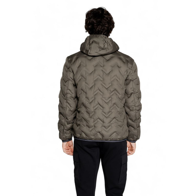 Blauer Bicolor Polyethylene Full-Length Jacket for Men