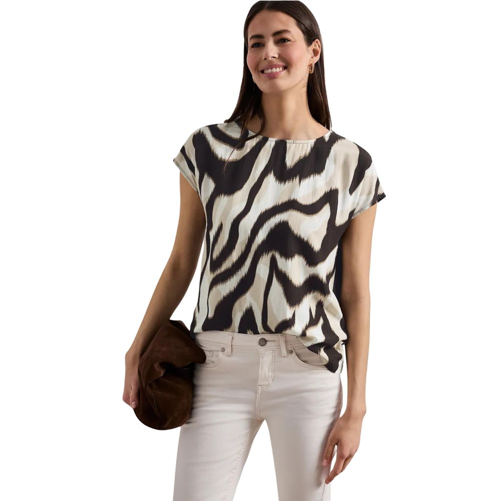 Street One Brown Viscose T-Shirt - Modern Style for Every Occasion