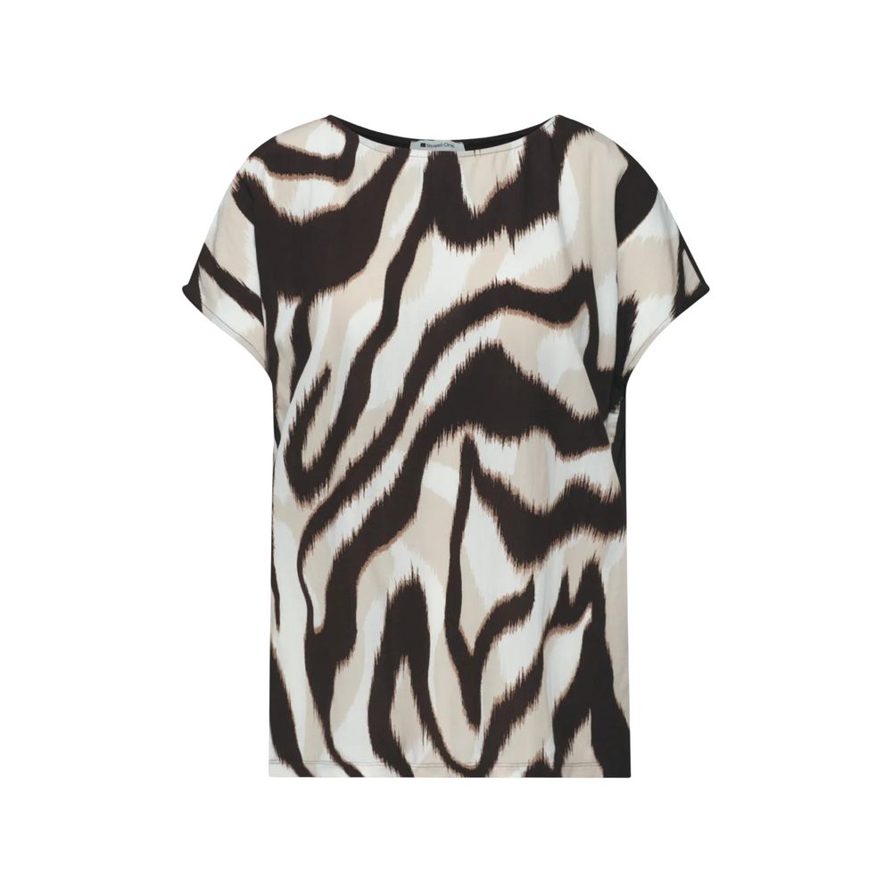 Street One Brown Viscose T-Shirt - Modern Style for Every Occasion
