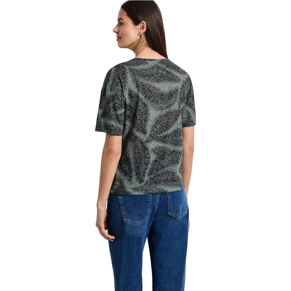 T-Shirt Bicolore en Polyester Street One pour Femme