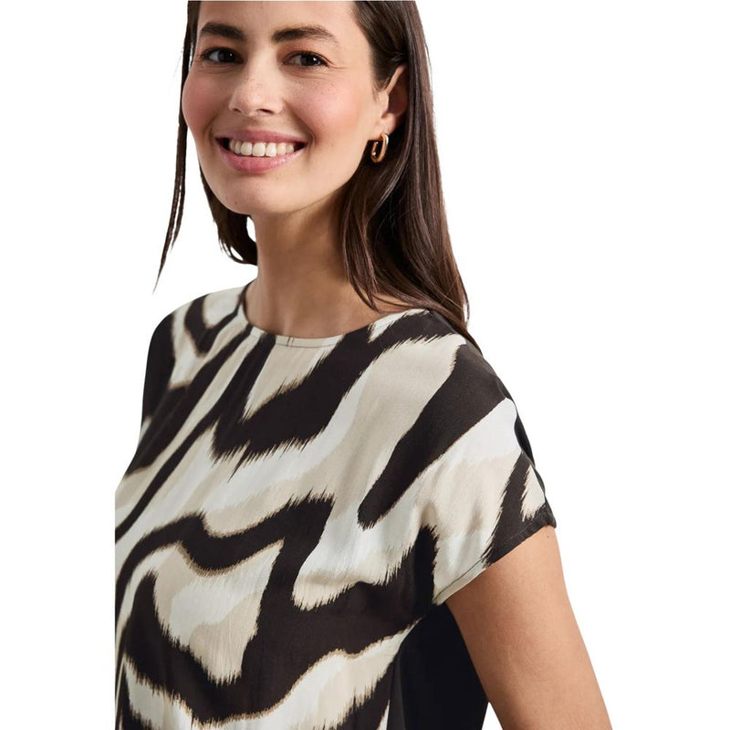 Street One Brown Viscose T-Shirt - Stylish & Comfortable