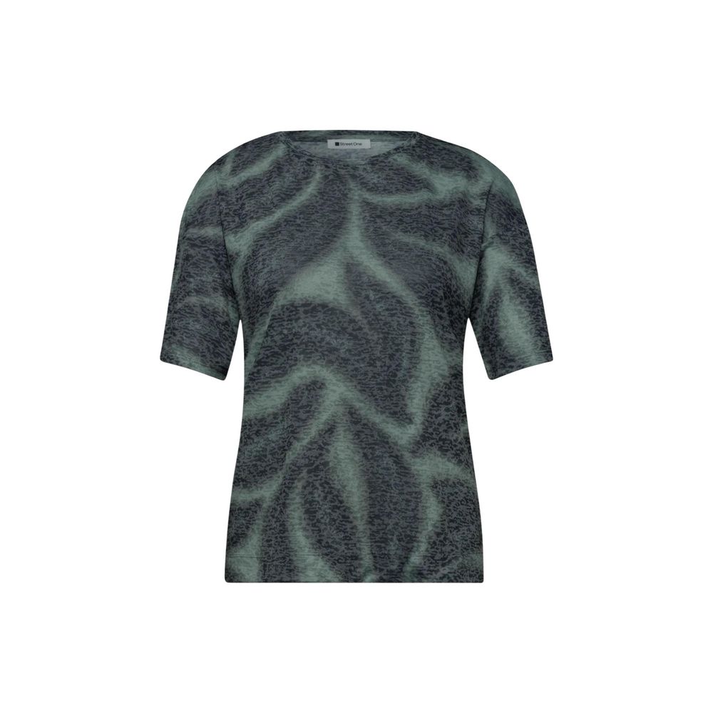 T-Shirt Bicolore en Polyester Street One pour Femme