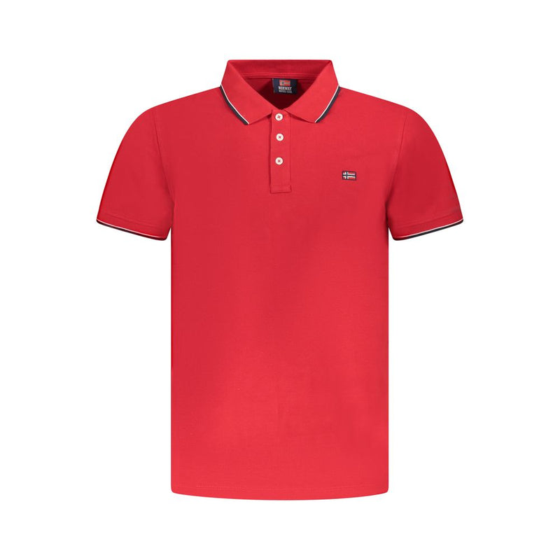 Norway 1963 Red Cotton Polo Shirt - Stylish & Comfortable