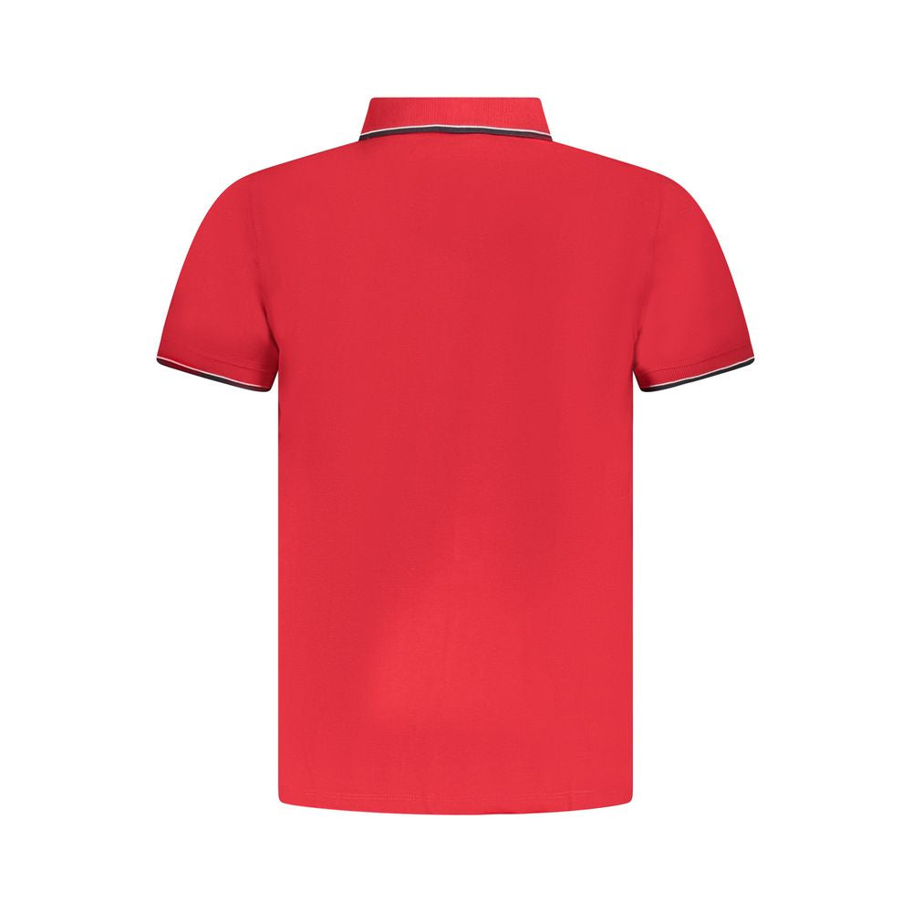 Polo Shirt Rouge en Coton Norway 1963