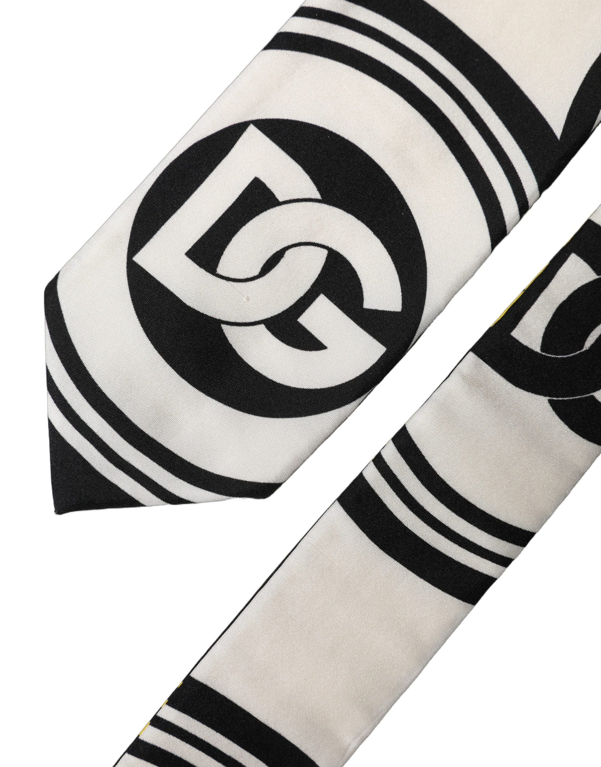 Dolce & Gabbana Multicolor Monogram Print Silk Adjustable Necktie