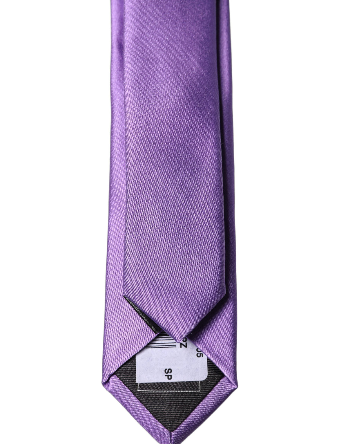 Dolce & Gabbana Purple Solid 100% Silk Adjustable Necktie