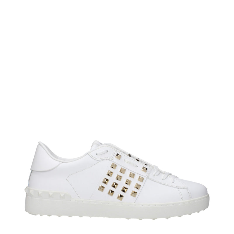 Valentino Garavani White Leather Low Top Sneakers for Men