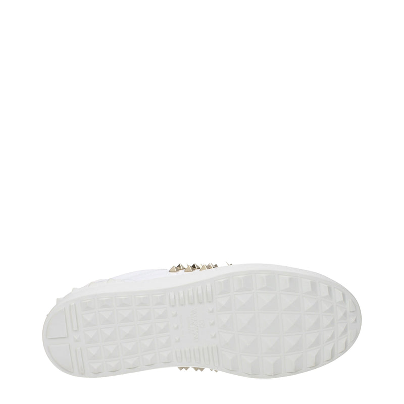 Valentino Garavani White Leather Low Top Sneakers for Men