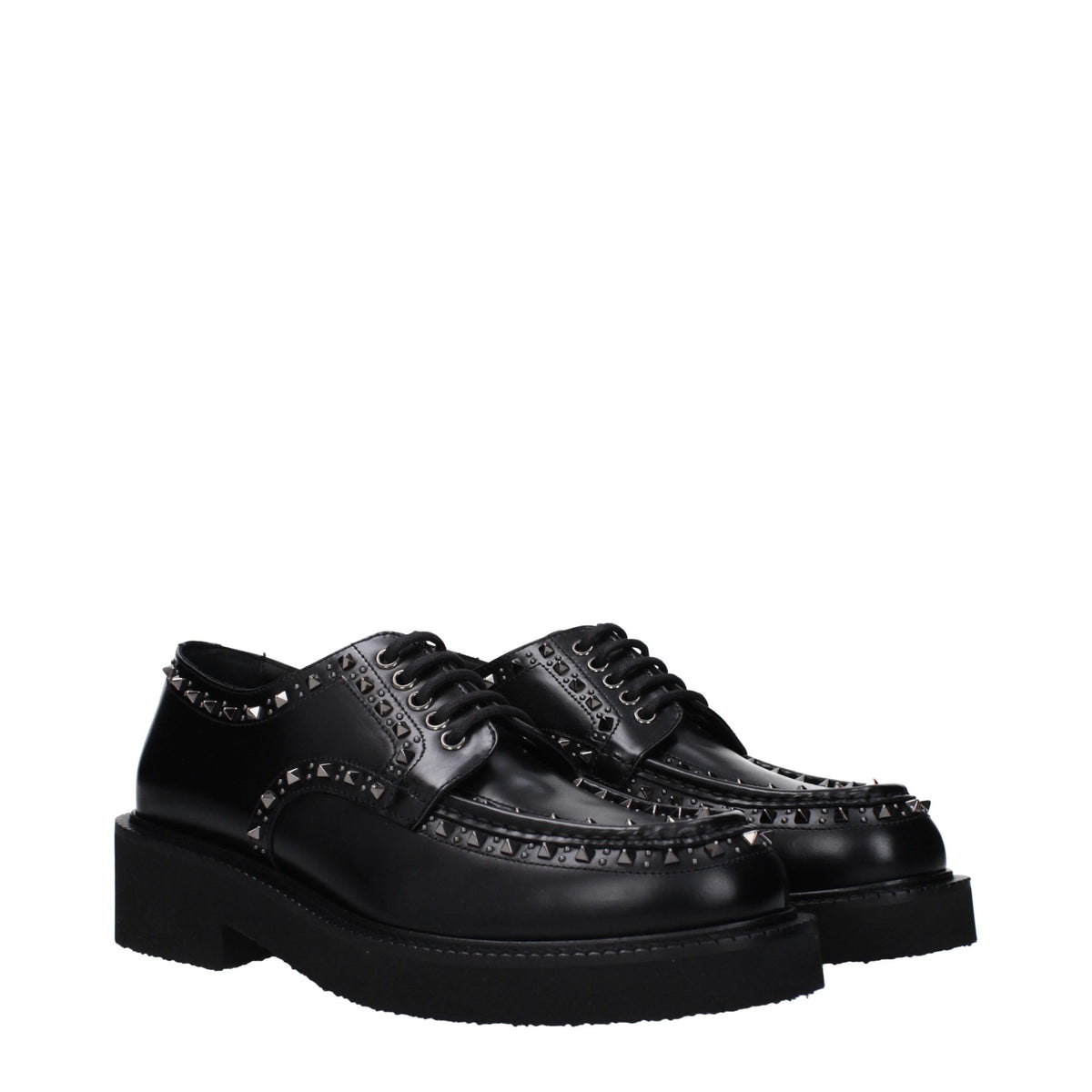 Valentino Garavani Oxfords en Cuir Noir - Élégance et Confort