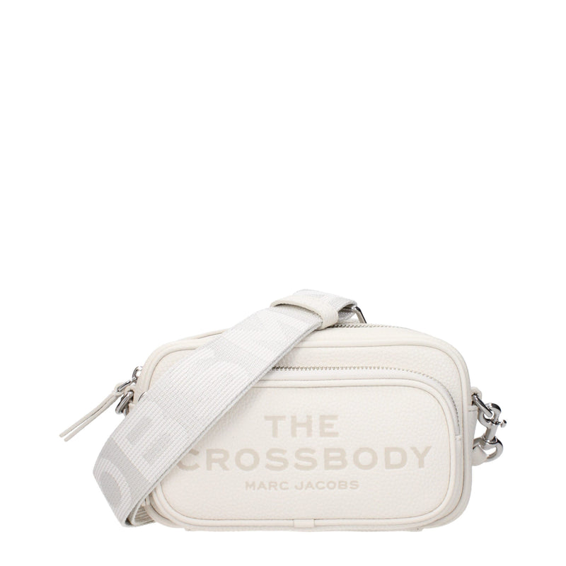 Marc Jacobs White Leather Crossbody Bag - Stylish & Versatile