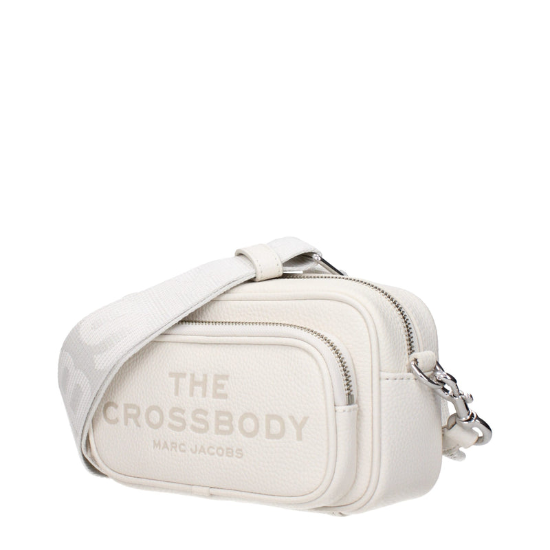Marc Jacobs White Leather Crossbody Bag - Stylish & Versatile