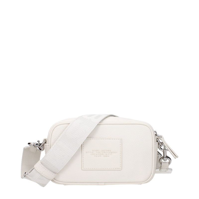 Marc Jacobs White Leather Crossbody Bag - Stylish & Versatile