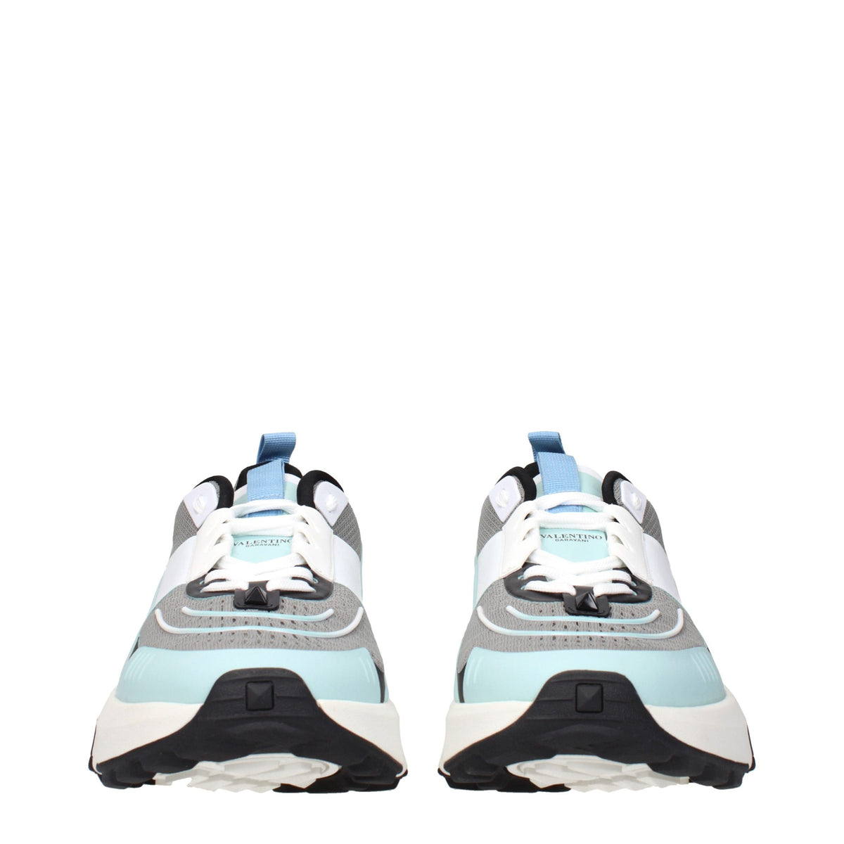 Valentino Garavani Gray Fabric Athletic Sneakers for Men