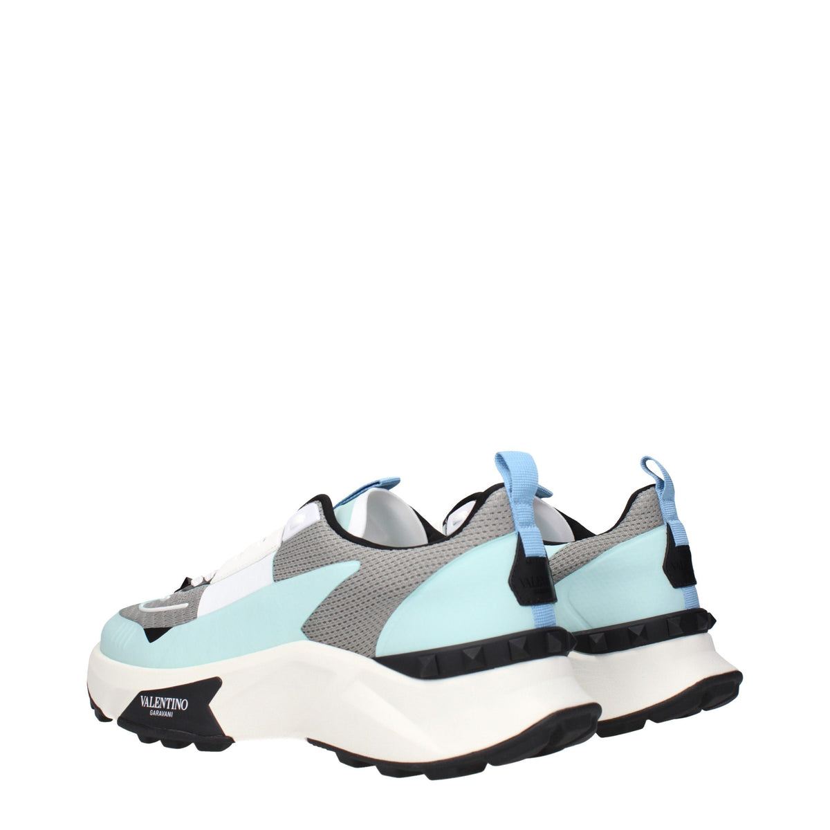 Valentino Garavani Gray Fabric Athletic Sneakers for Men
