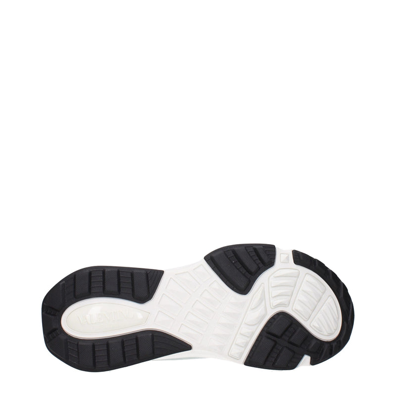 Valentino Garavani Gray Fabric Athletic Sneakers for Men