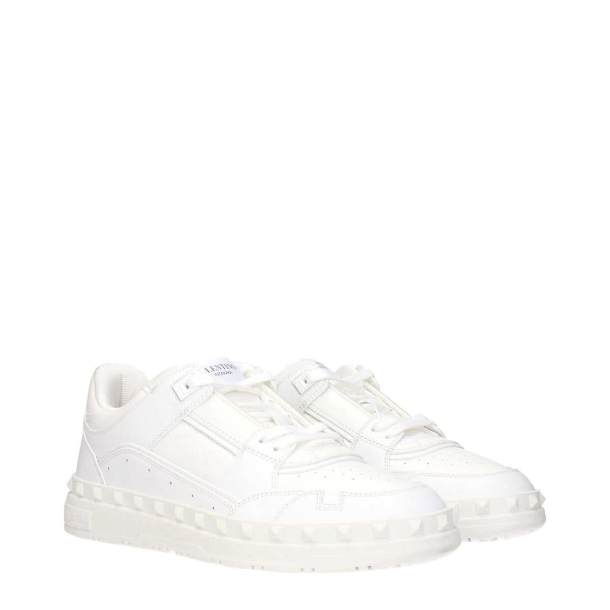 Valentino Garavani White Leather Sneakers for Men