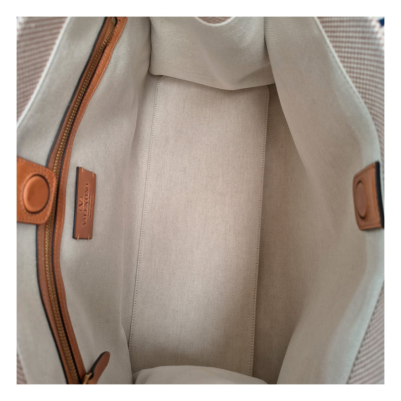 Valentino Garavani Beige Fabric Handbag - Stylish & Versatile