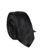 Dolce & Gabbana Black Patterned 100% Silk Adjustable Men Necktie Tie