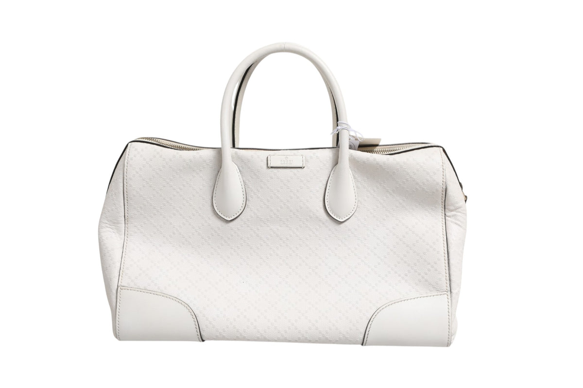 Sac Boston en cuir Diamante moyen Gucci