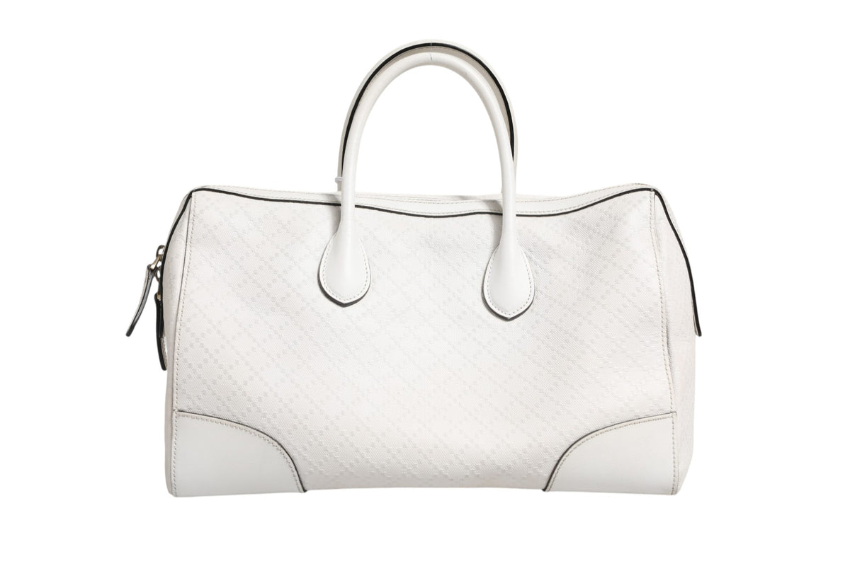 Sac Boston en cuir Diamante moyen Gucci