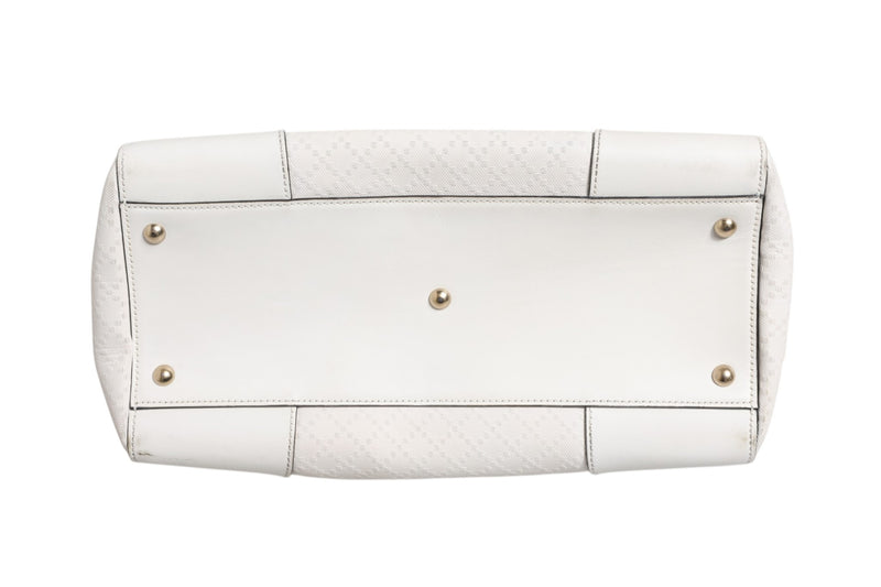 Gucci Medium Diamante Leather Boston Bag
