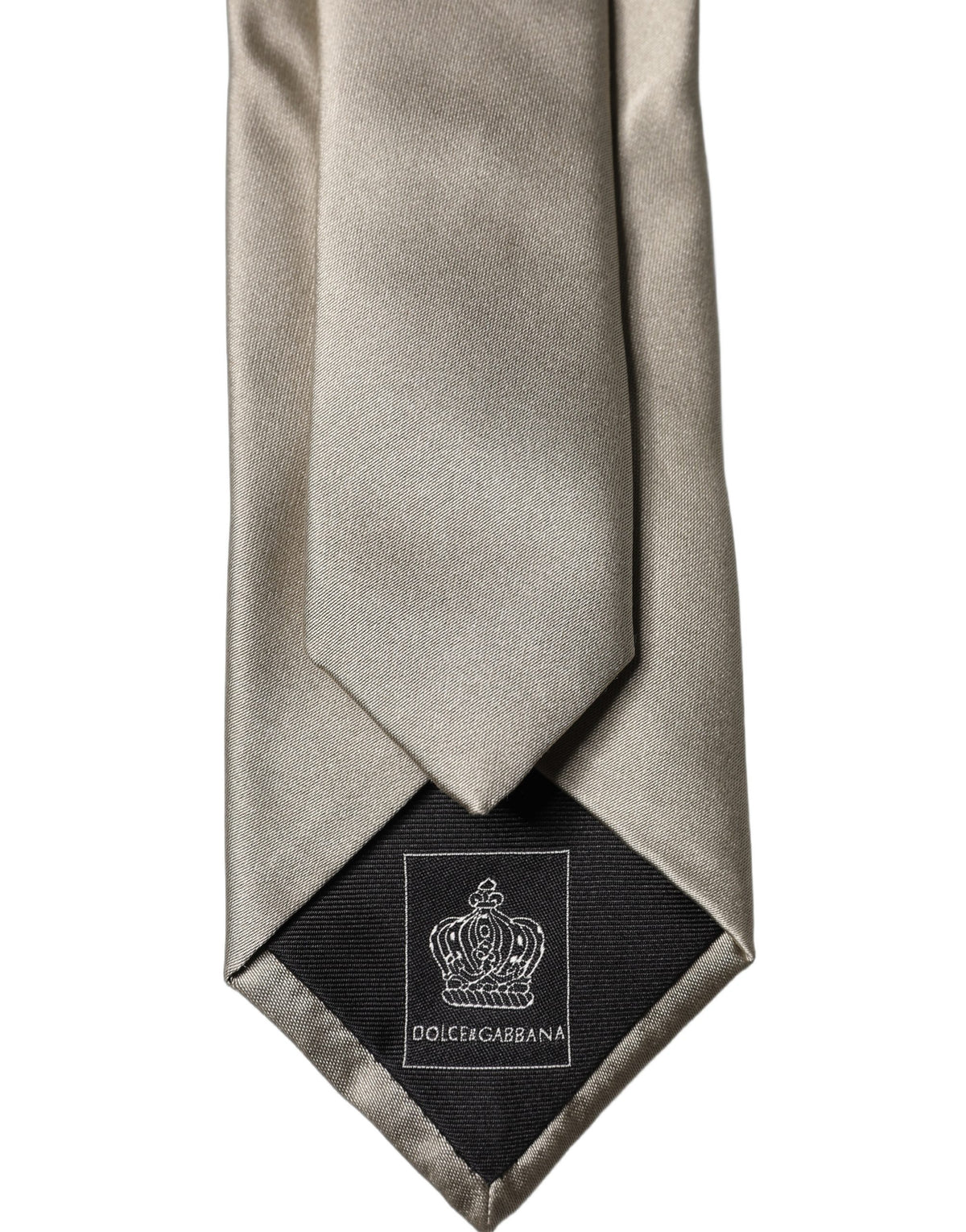 Dolce & Gabbana White Tattoo Floral Silk Adjustable Necktie