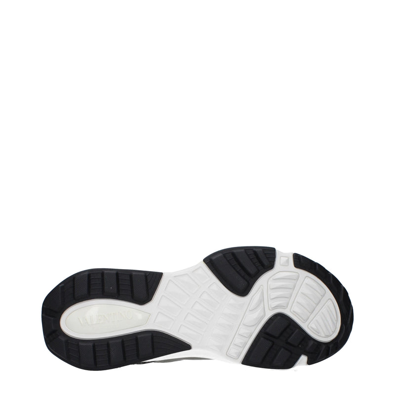 Valentino Garavani Gray Fabric Athletic Sneakers for Men