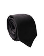 Dolce & Gabbana Black Solid 100% Silk Adjustable Men Tied Necktie Tie