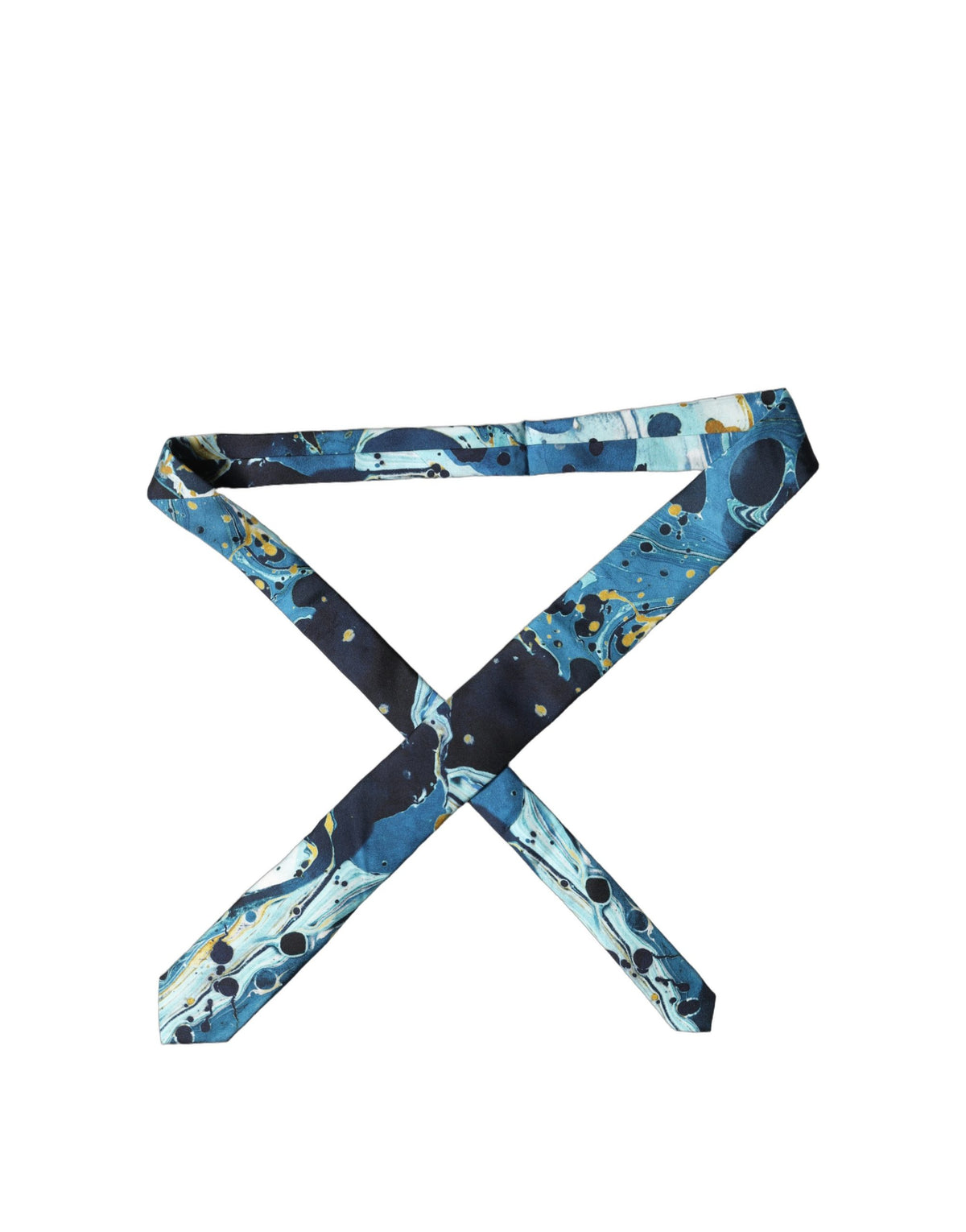 Cravate homme Dolce & Gabbana en soie multicolore abstraite à nouer ajustable