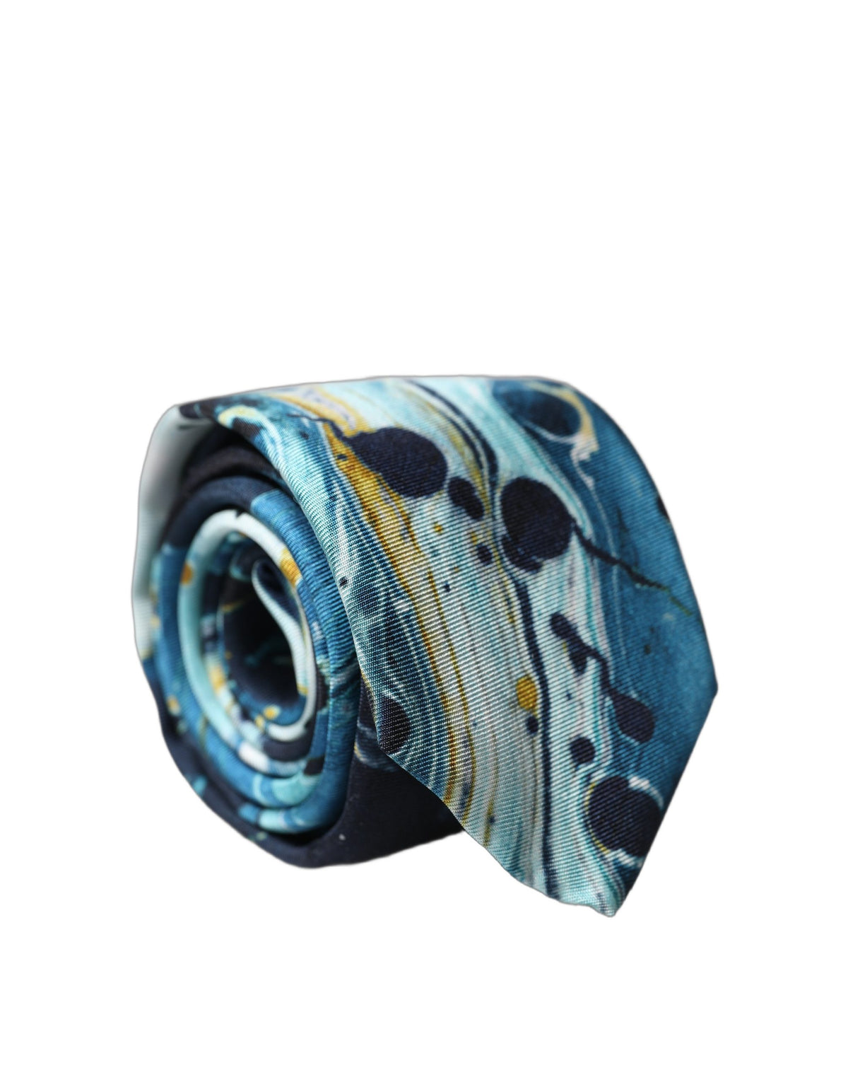 Cravate homme Dolce & Gabbana en soie multicolore abstraite à nouer ajustable