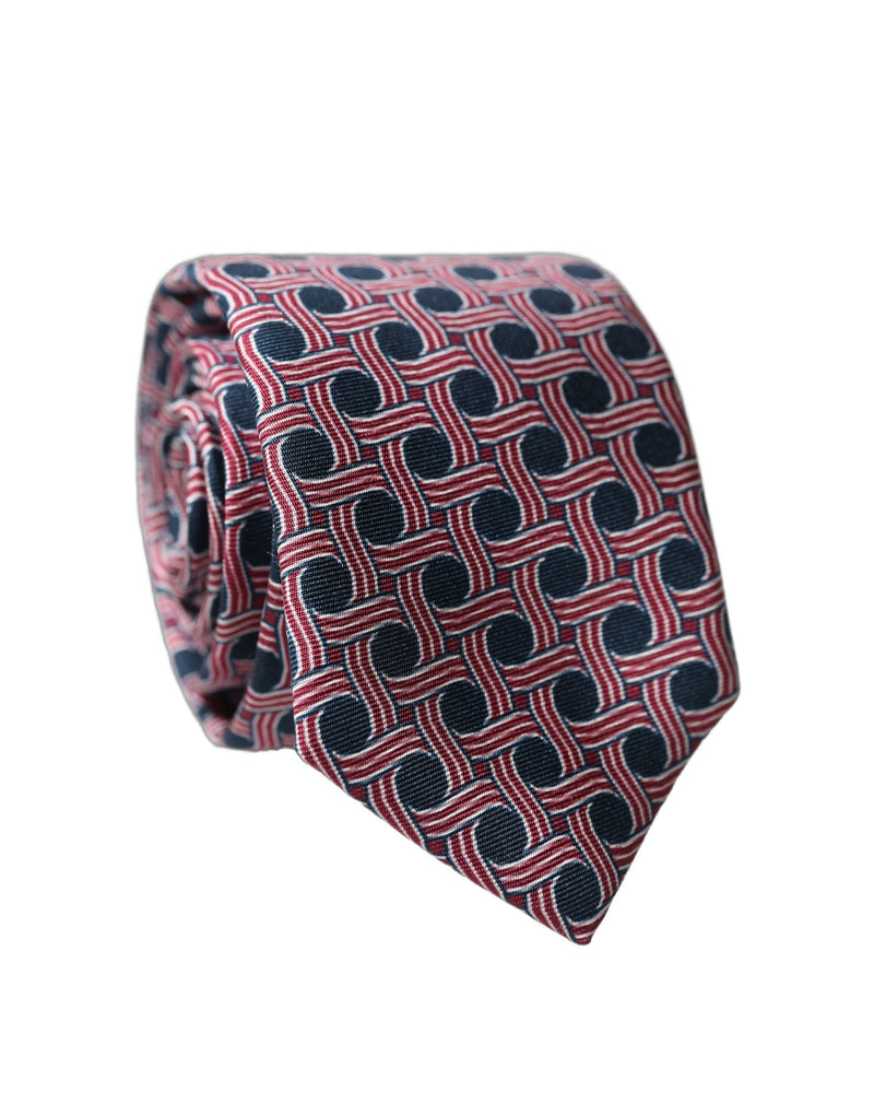 Dolce & Gabbana Multicolor Patterned Silk Adjustable Necktie
