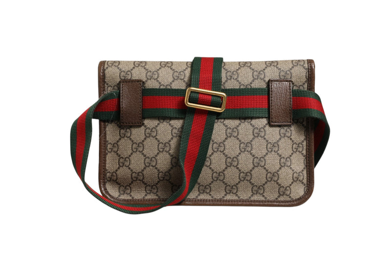 Gucci Supreme Canvas Belt Bag - Brown