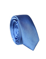 Cravate Homme Dolce & Gabbana en Satin Bleu 100% Soie Ajustable à Nouer