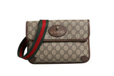 Gucci Supreme Monogram Neo Vintage Web Belt Bag - Brown