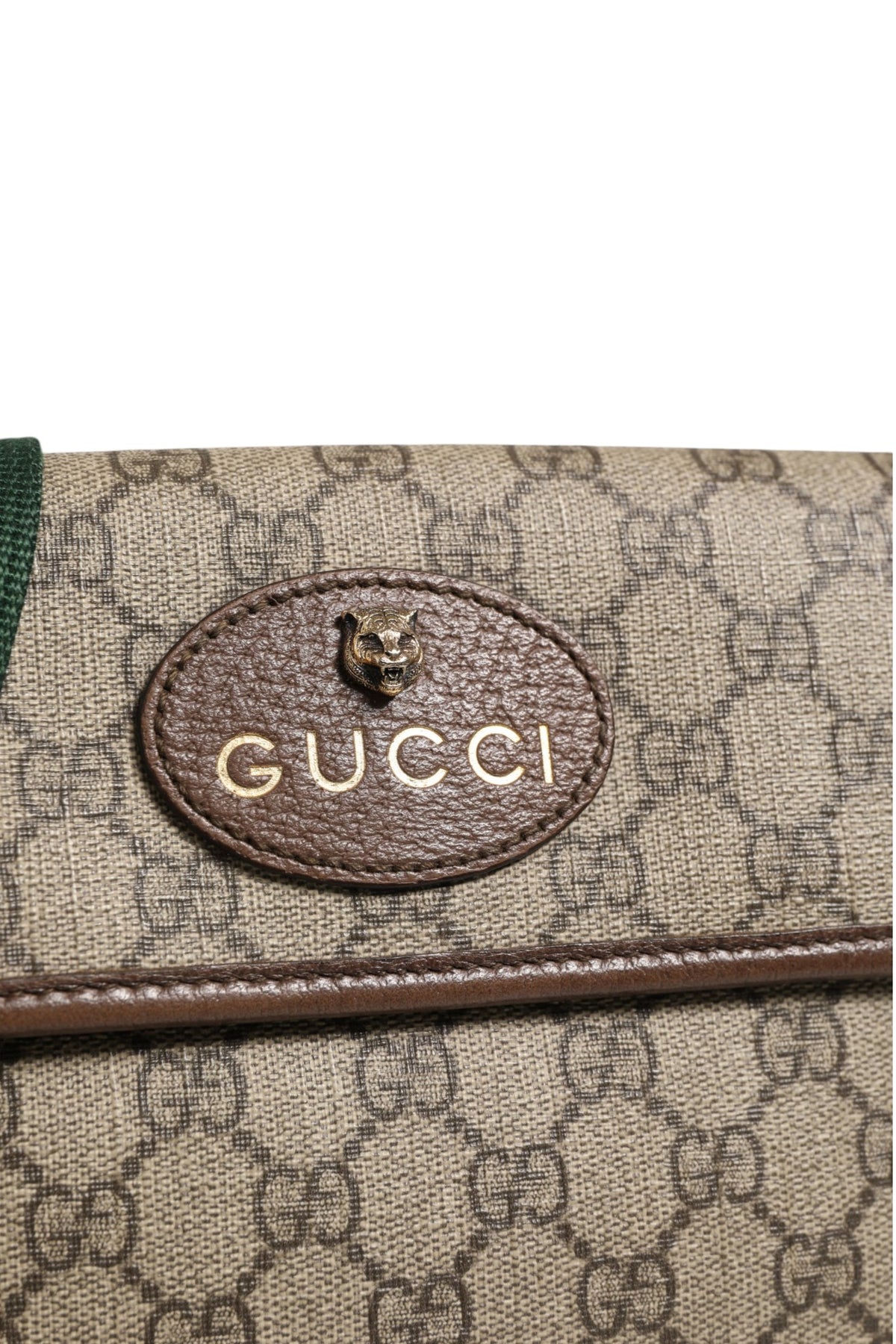 Gucci Supreme Monogram Neo Vintage Web Belt Bag - Brown