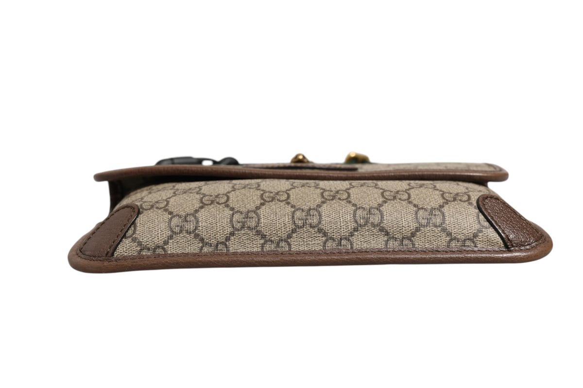 Gucci Supreme Monogram Neo Vintage Web Belt Bag - Brown