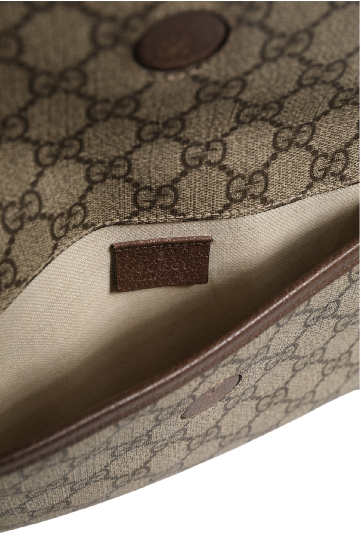 Gucci Supreme Monogram Neo Vintage Web Belt Bag - Brown