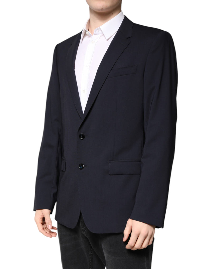 Dolce & Gabbana Blazer MARTINI - Veste en Laine Bleu Foncé