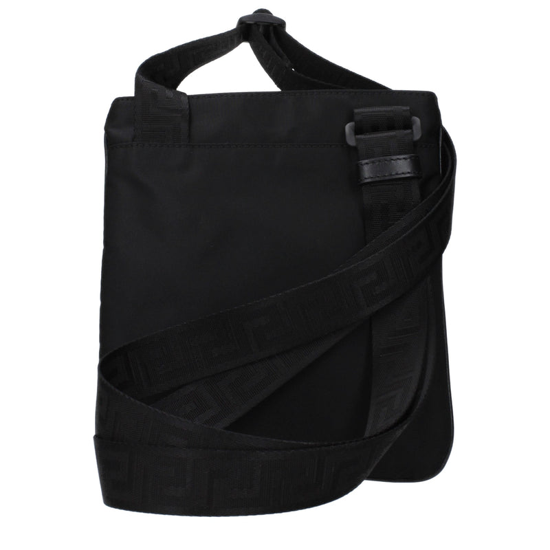 Sac en Nylon Noir Crossbody Versace