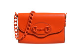 Gucci Horsebit 1955 Enamel Mini Shoulder Bag - Orange