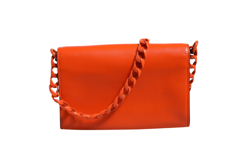 Gucci Horsebit 1955 Enamel Mini Shoulder Bag in Orange